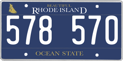 RI license plate 578570