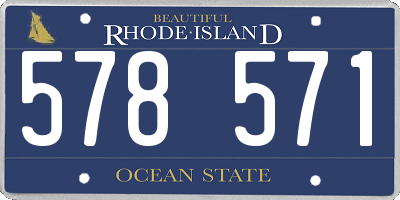 RI license plate 578571