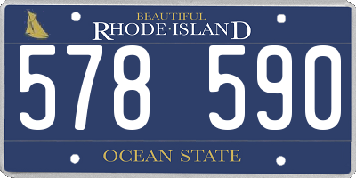 RI license plate 578590