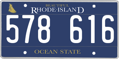 RI license plate 578616