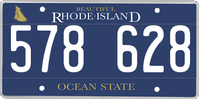 RI license plate 578628