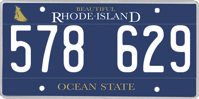 RI license plate 578629