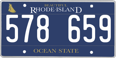 RI license plate 578659