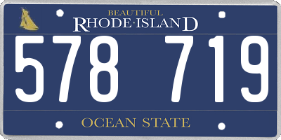 RI license plate 578719