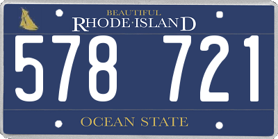 RI license plate 578721
