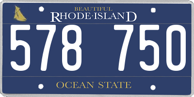 RI license plate 578750