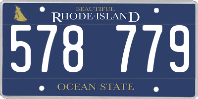 RI license plate 578779