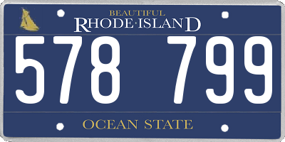 RI license plate 578799