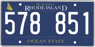 RI license plate 578851