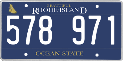 RI license plate 578971