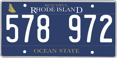 RI license plate 578972