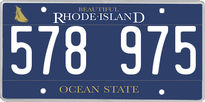 RI license plate 578975