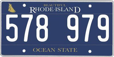 RI license plate 578979