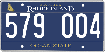 RI license plate 579004