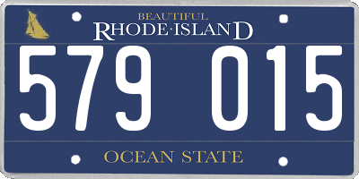 RI license plate 579015