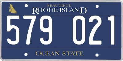 RI license plate 579021