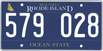 RI license plate 579028