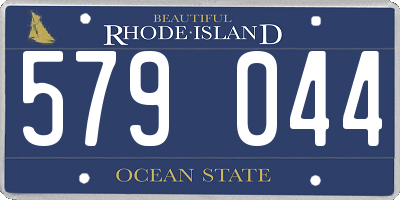 RI license plate 579044