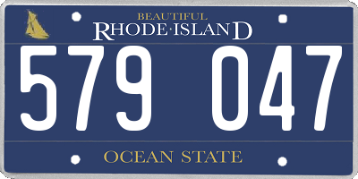 RI license plate 579047