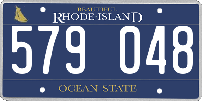 RI license plate 579048