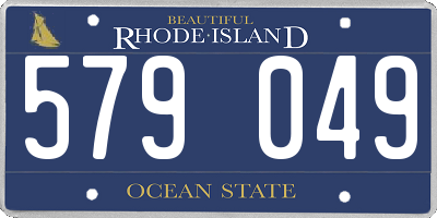 RI license plate 579049