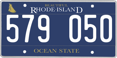 RI license plate 579050