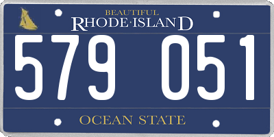 RI license plate 579051