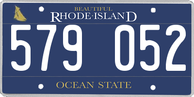 RI license plate 579052