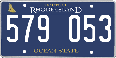 RI license plate 579053
