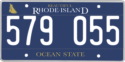 RI license plate 579055