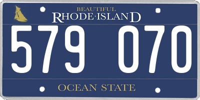 RI license plate 579070