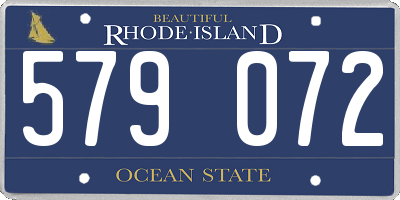 RI license plate 579072