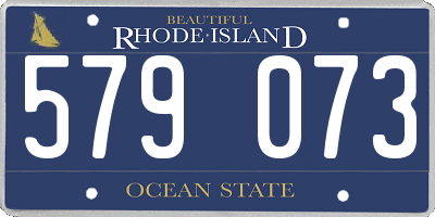 RI license plate 579073