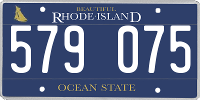 RI license plate 579075