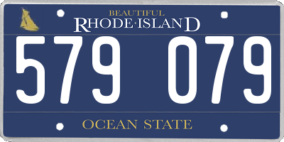 RI license plate 579079