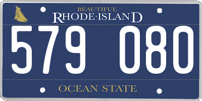 RI license plate 579080