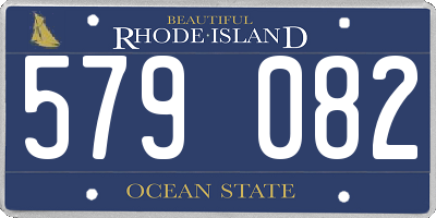 RI license plate 579082