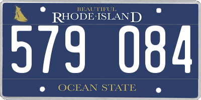 RI license plate 579084