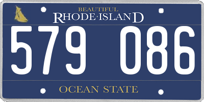 RI license plate 579086