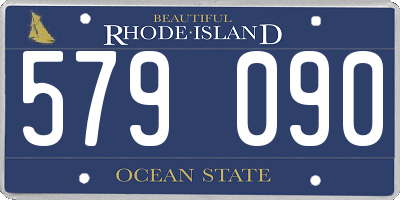 RI license plate 579090