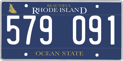 RI license plate 579091