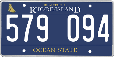 RI license plate 579094