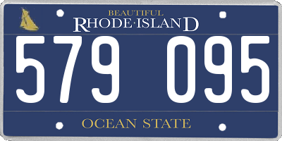 RI license plate 579095