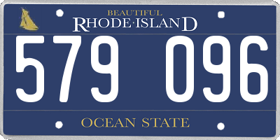 RI license plate 579096