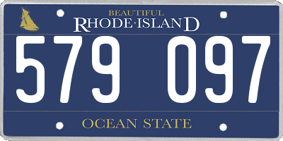 RI license plate 579097