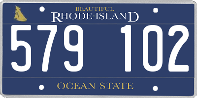 RI license plate 579102