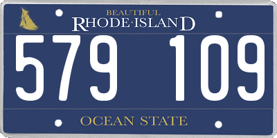 RI license plate 579109