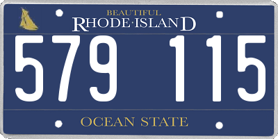 RI license plate 579115