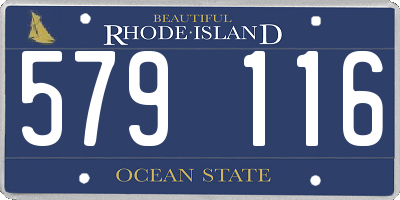 RI license plate 579116