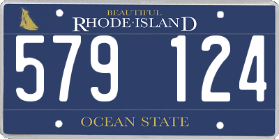 RI license plate 579124